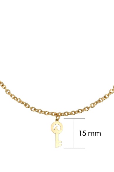Ketting Special Key Goud kleur Stainless Steel h5 Afbeelding2